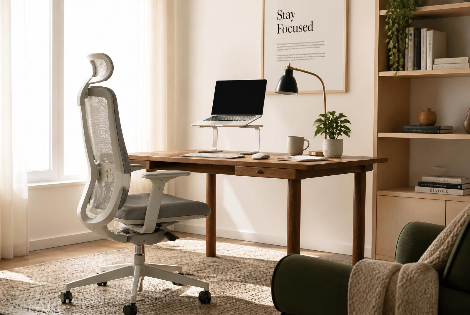 Editorial photograph accompanying the article “Home Office Comfort Guide”